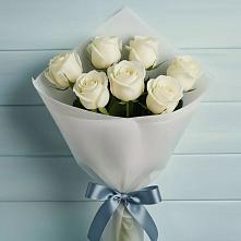 Букет 7 Белых роз Эдлесс Лав #REPLACE_PRED# Шабурново