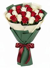 Букет Микс из красных и белых роз #REPLACE_PRED# Шабурново