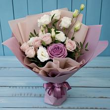 Букет цветов из:  Розы и Лизиантусы в Шабурново