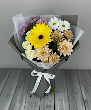 Букет цветов из:  Розы, Герберы и Хризантемы #REPLACE_PRED# Шабурново