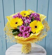 Букет цветов из:  Хризантемы и Герберы #REPLACE_PRED# Шабурново