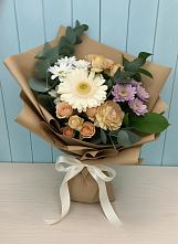 Букет цветов из:  Герберы и Хризантемы в Шабурново