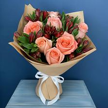 Букет цветов из:  Розы и Альстромерии в Шабурново