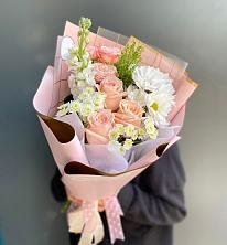Букет цветов из:  Хризантемы и Розы в Шабурново