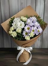 Букет цветов из:  Хризантемы и Розы в Шабурново