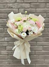 Букет цветов из:  Гвоздики, Розы, Лизиантусы и Хризантемы #REPLACE_PRED# Шабурново