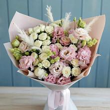 Букет цветов из:  Альстромерии и Розы #REPLACE_PRED# Шабурново